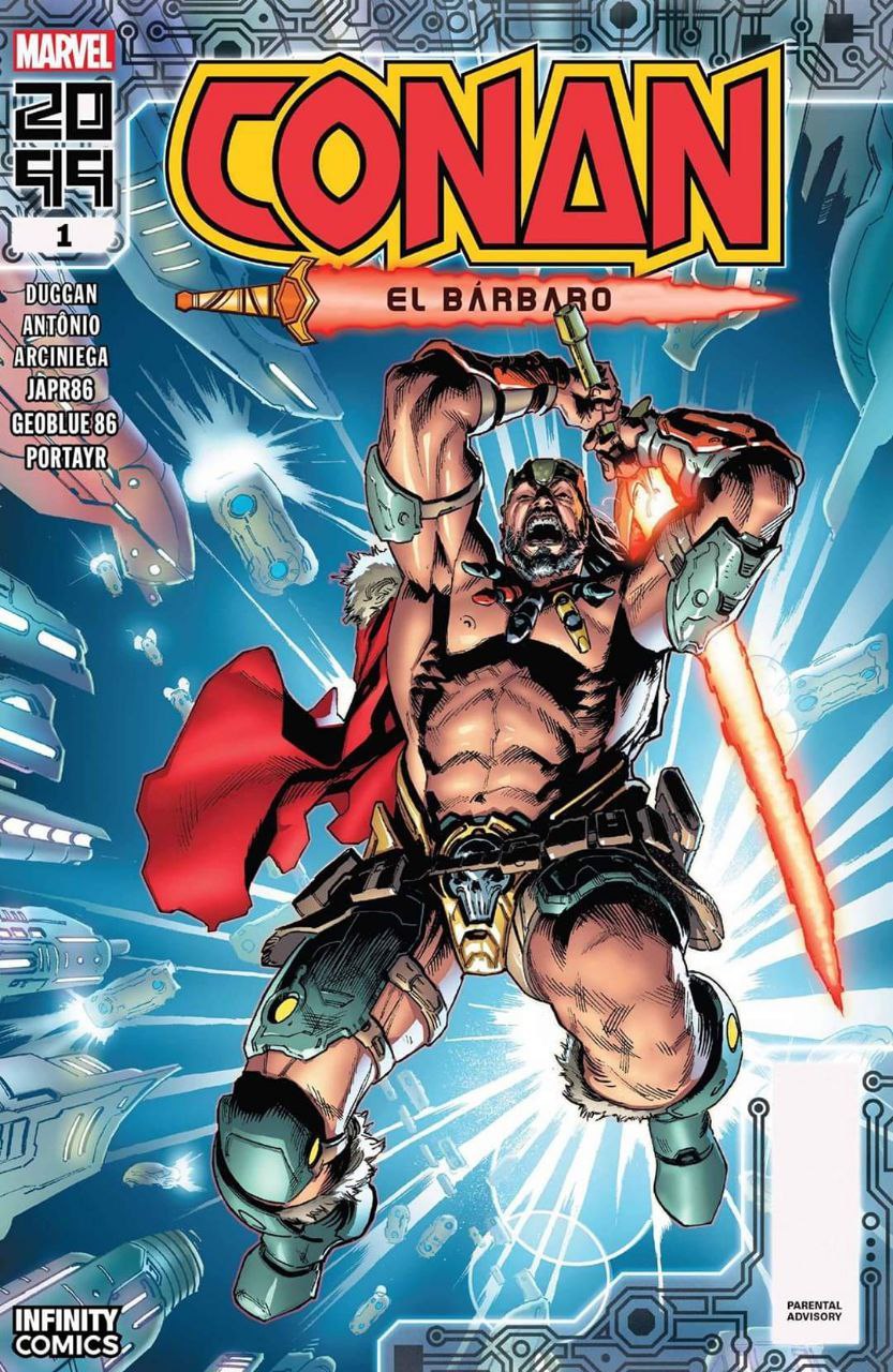 Portada ampliada de Conan el Bárbaro