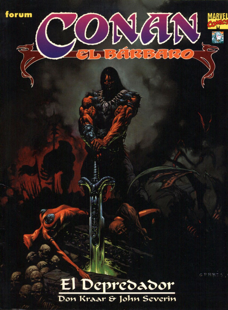 Portada ampliada de CONAN EL BÁRBARO