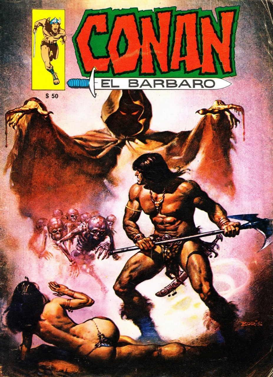 Portada ampliada de Conan El Bárbaro