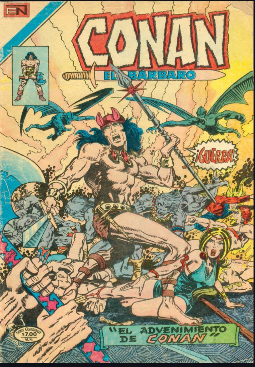 Portada ampliada de CONAN EL BÁRBARO