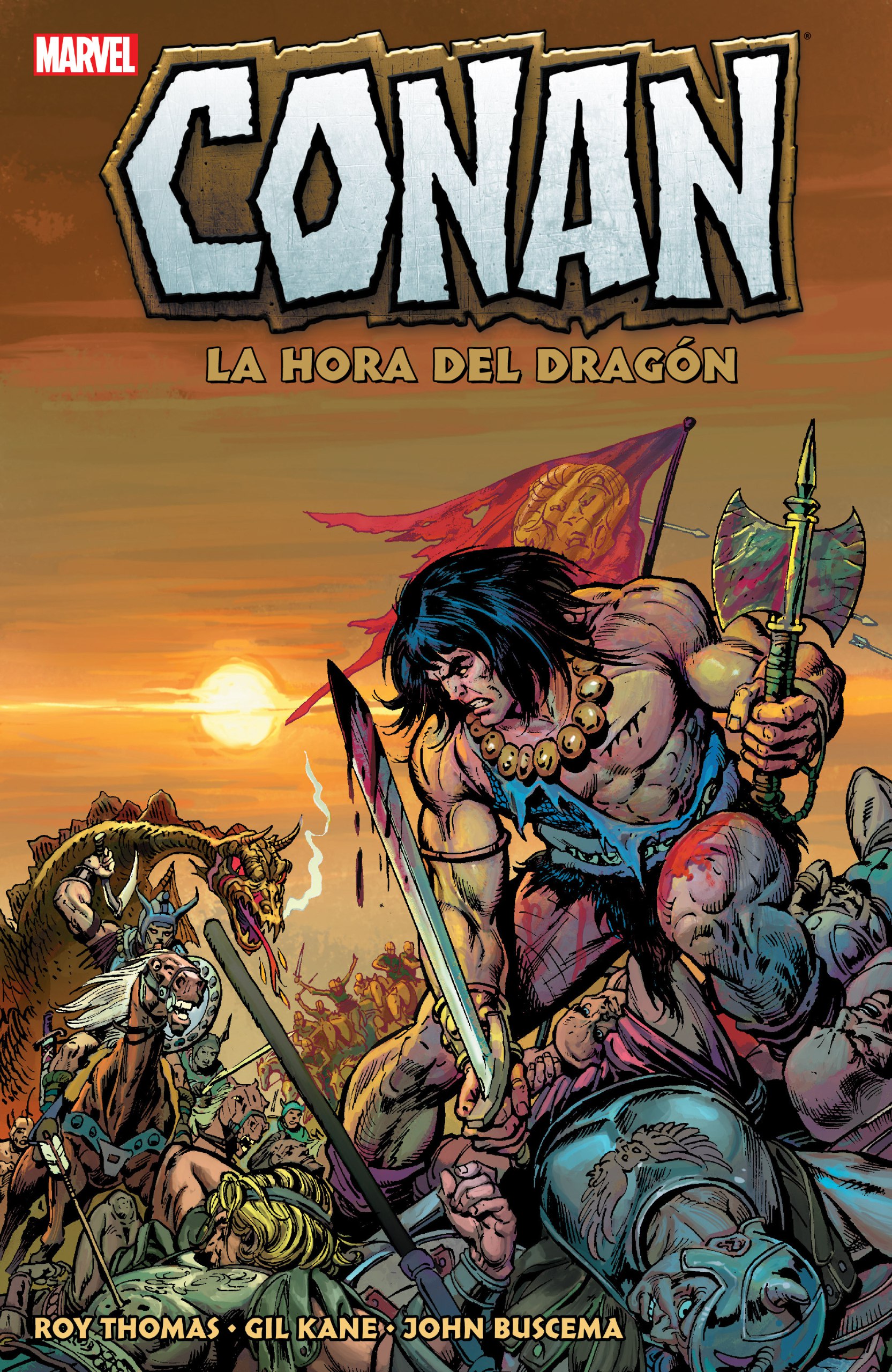 Portada ampliada de CONAN LA HORA DEL DRAGÓN