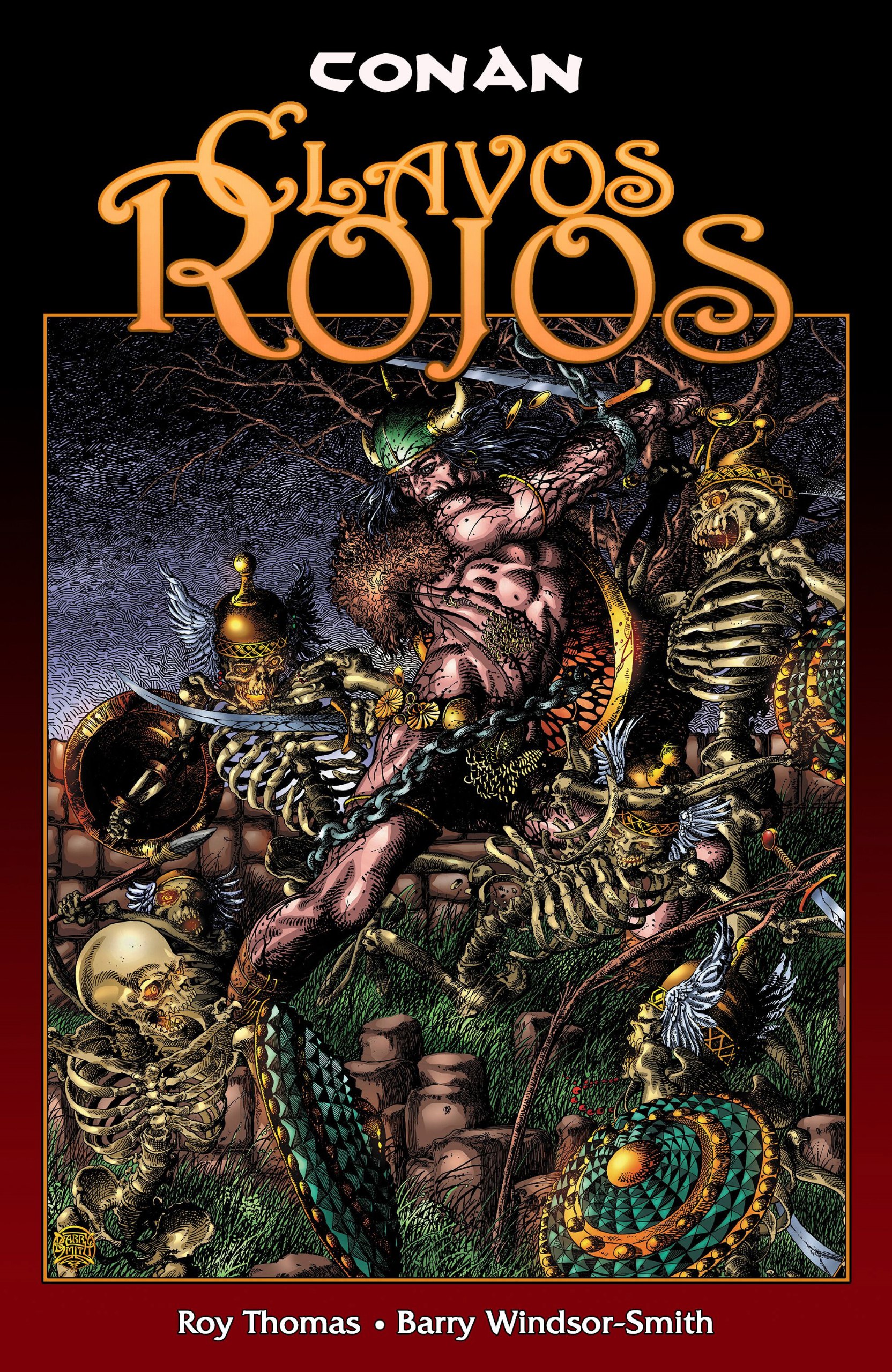 Portada ampliada de CONAN CLAVOS ROJOS