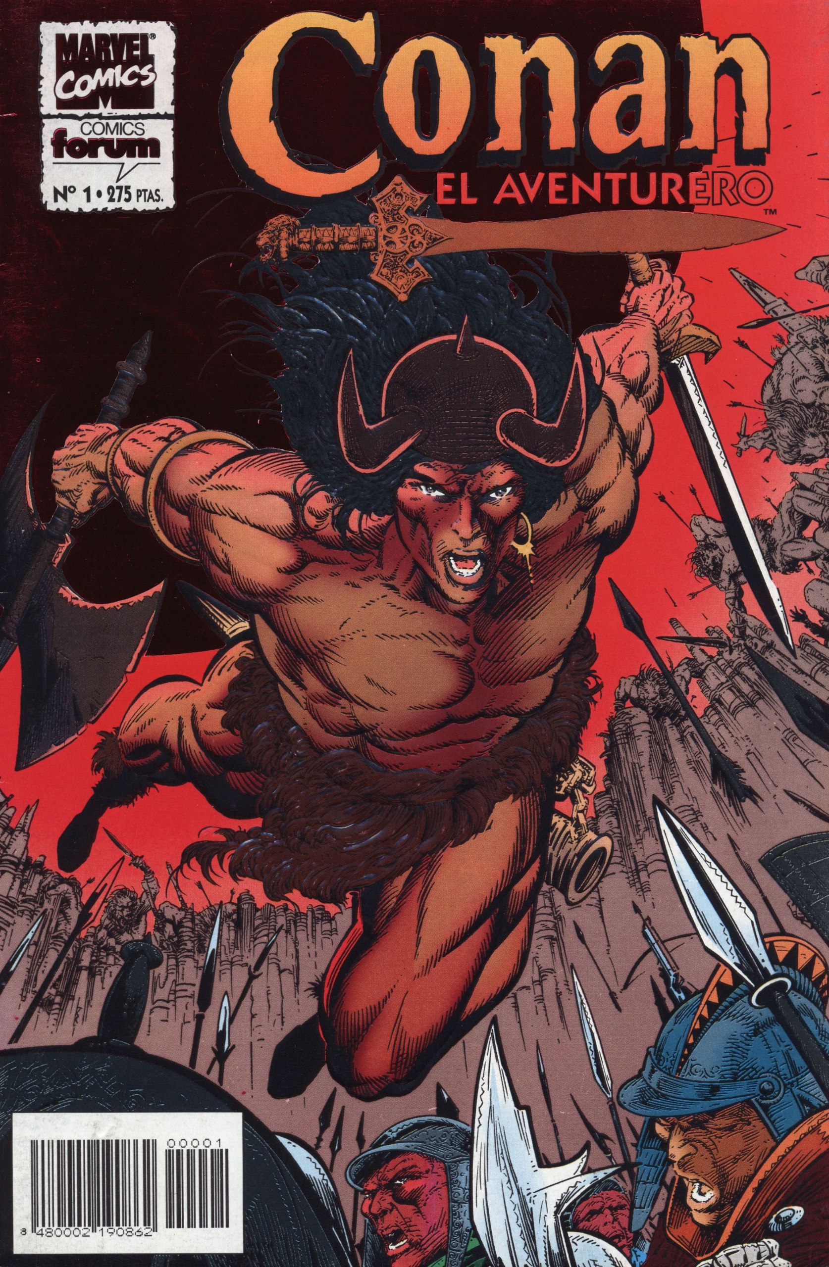 Portada ampliada de Conan EL AVENTURERO