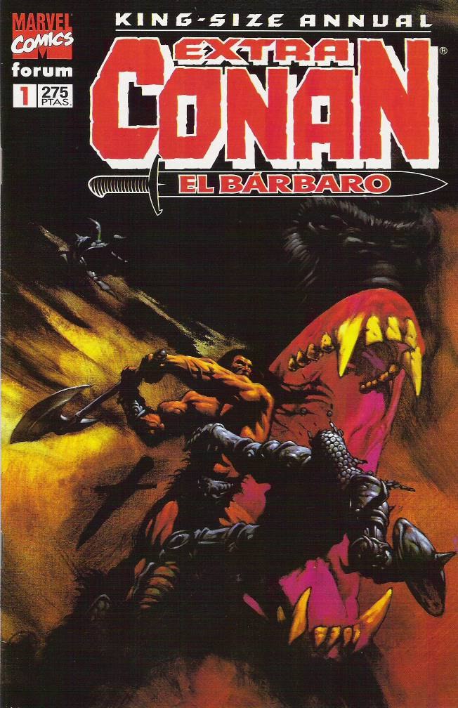 Portada ampliada de KING-SIZE ANNUAL EXTRA CONAN EL BARBARO