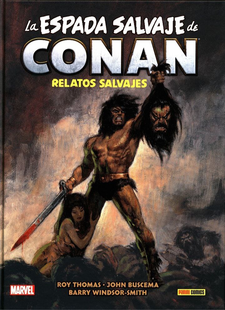 Portada ampliada de La espada salvaje de Conan relatos salvajes