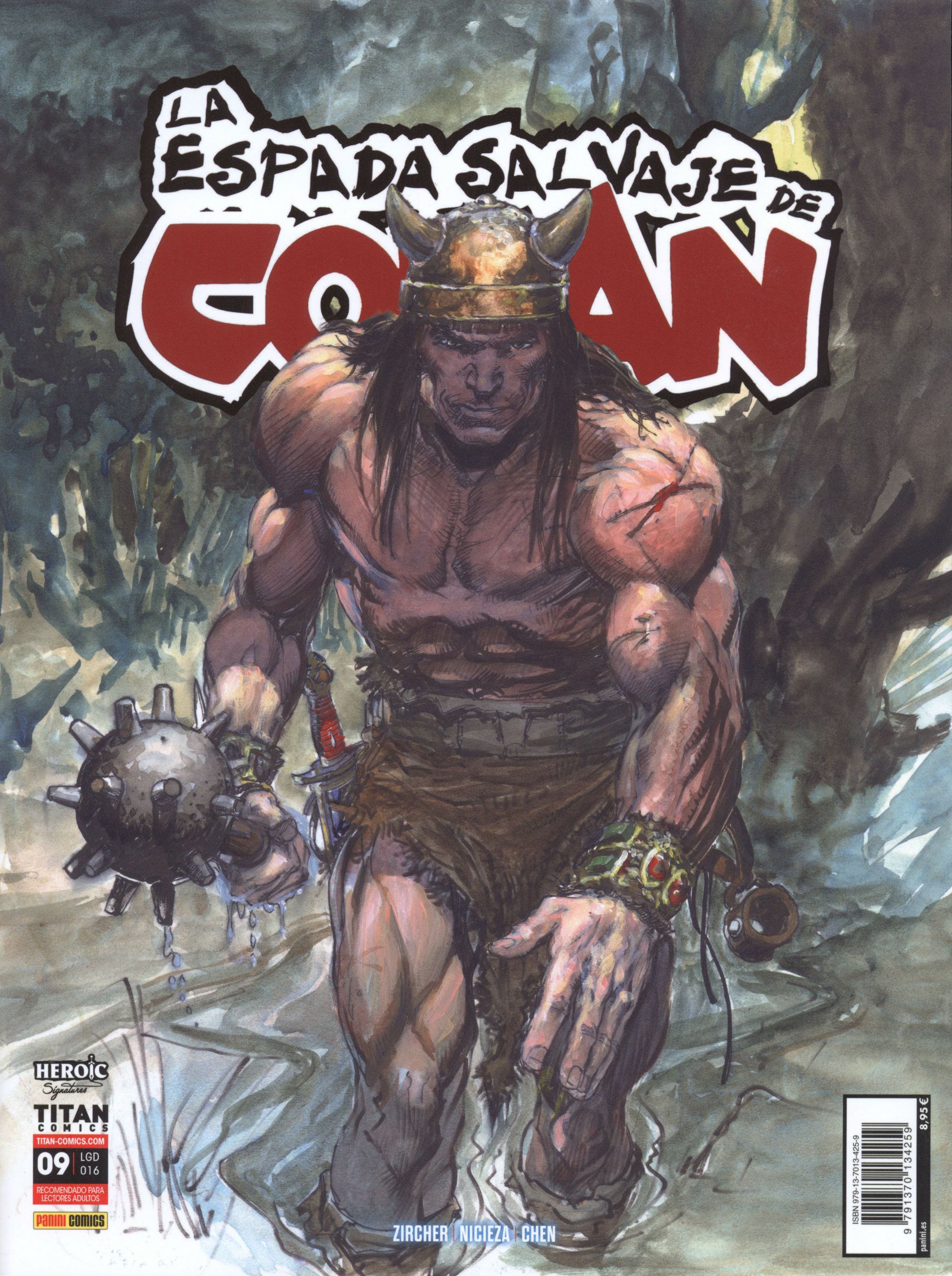 Portada ampliada de La espada salvaje de Conan