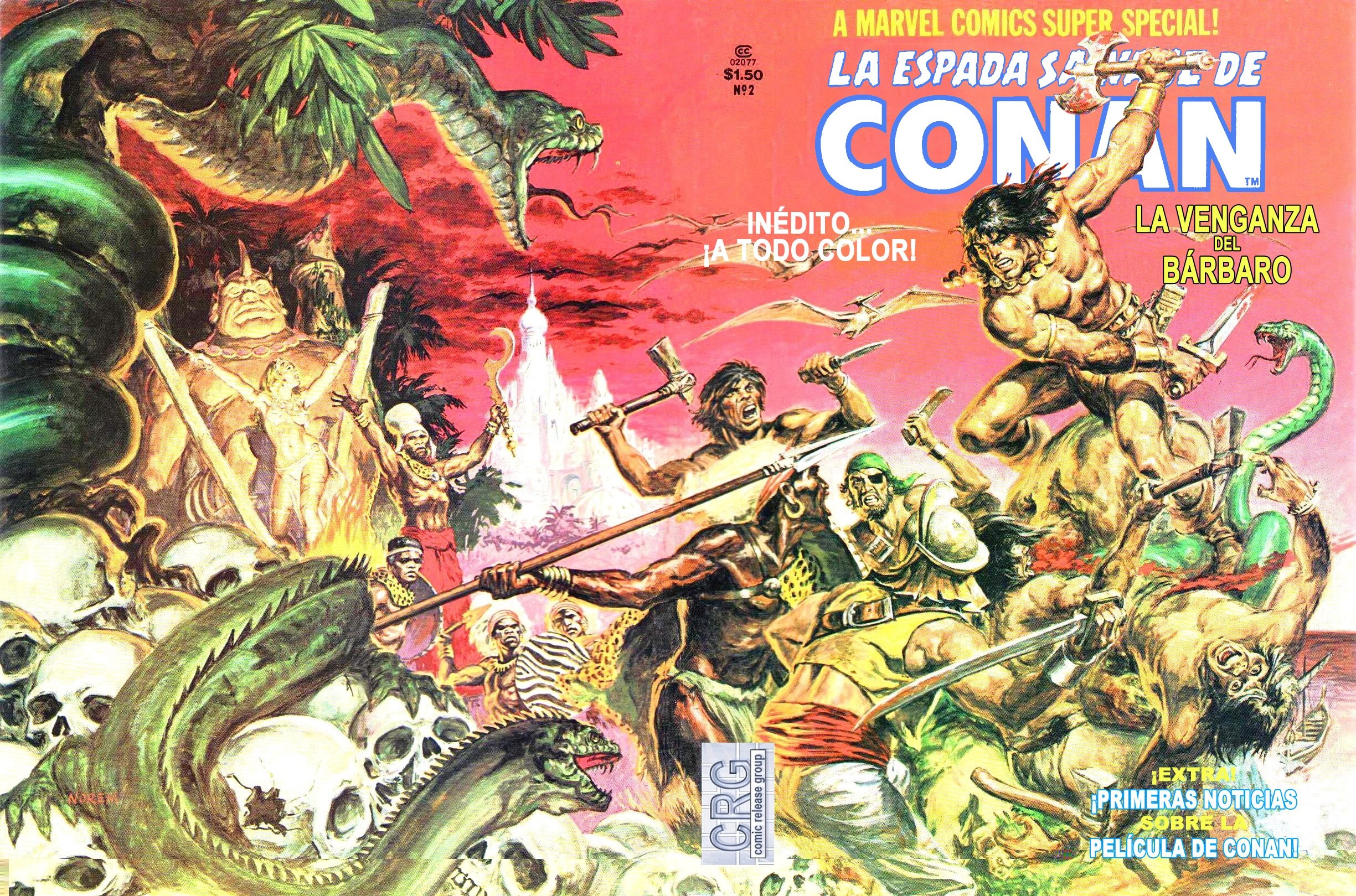Portada ampliada de LA ESPADA SAGRADA DE CONAN