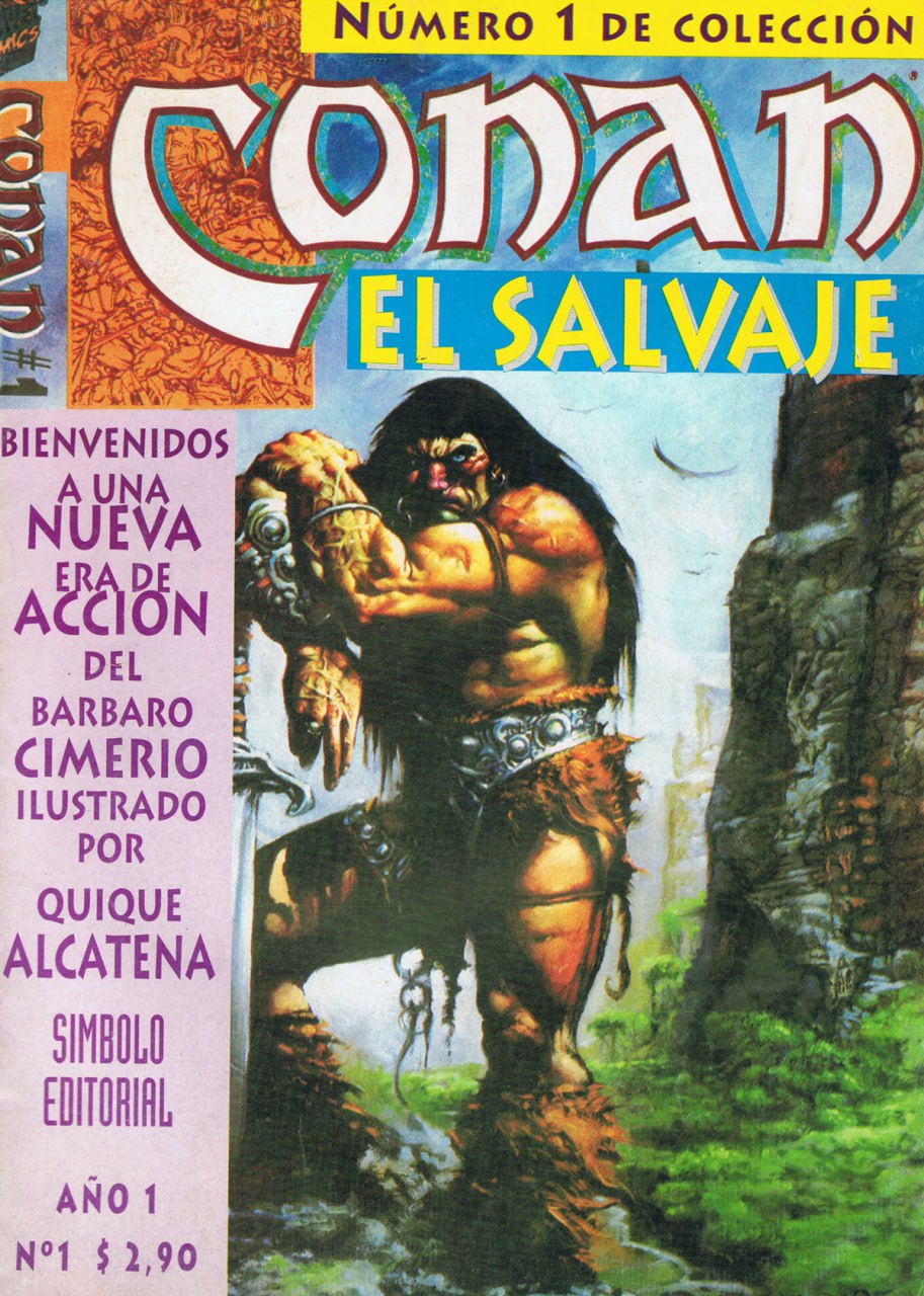 Portada ampliada de Conan el Salvaje
