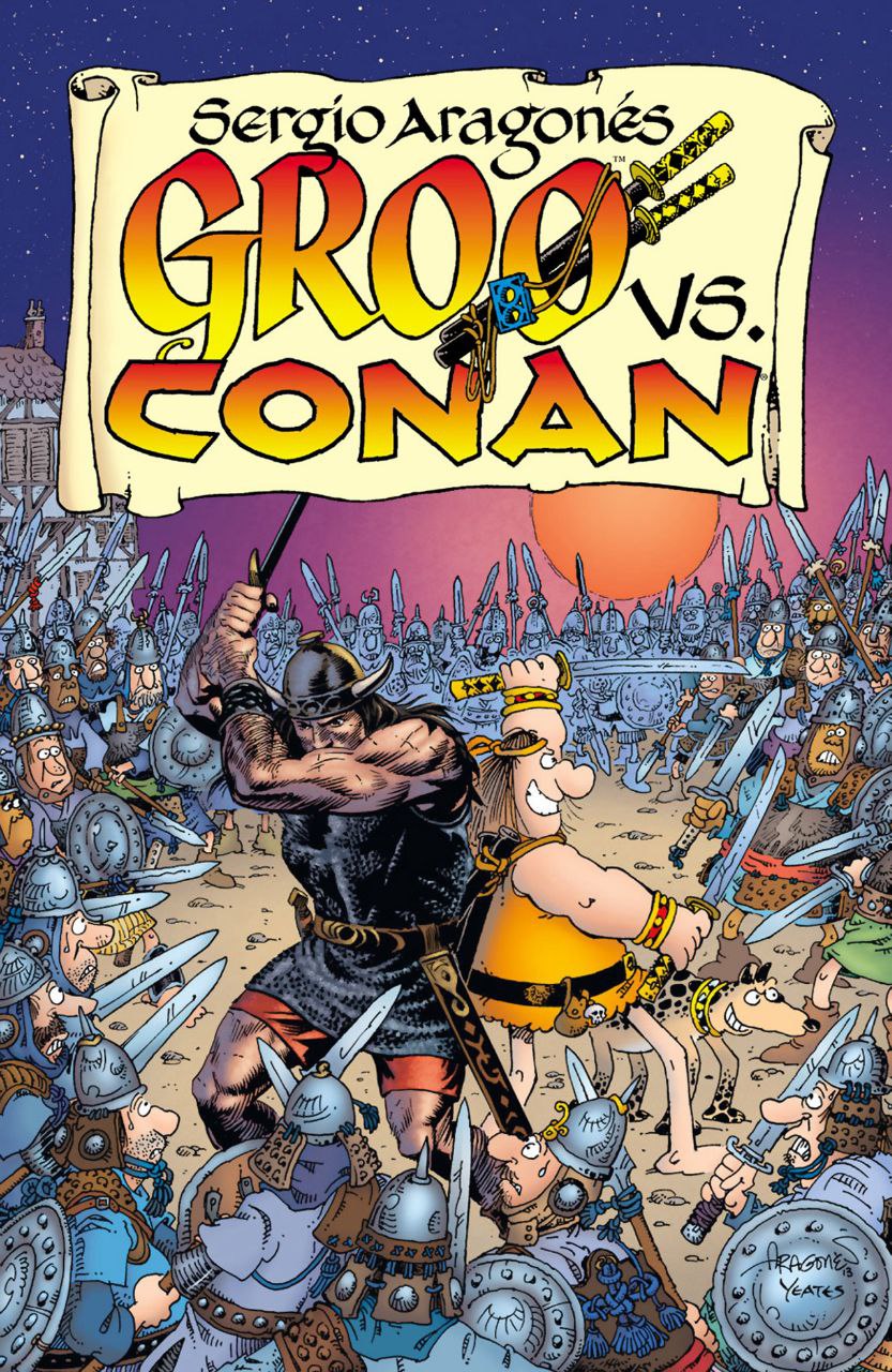 Portada ampliada de GROO VS. CONAN
