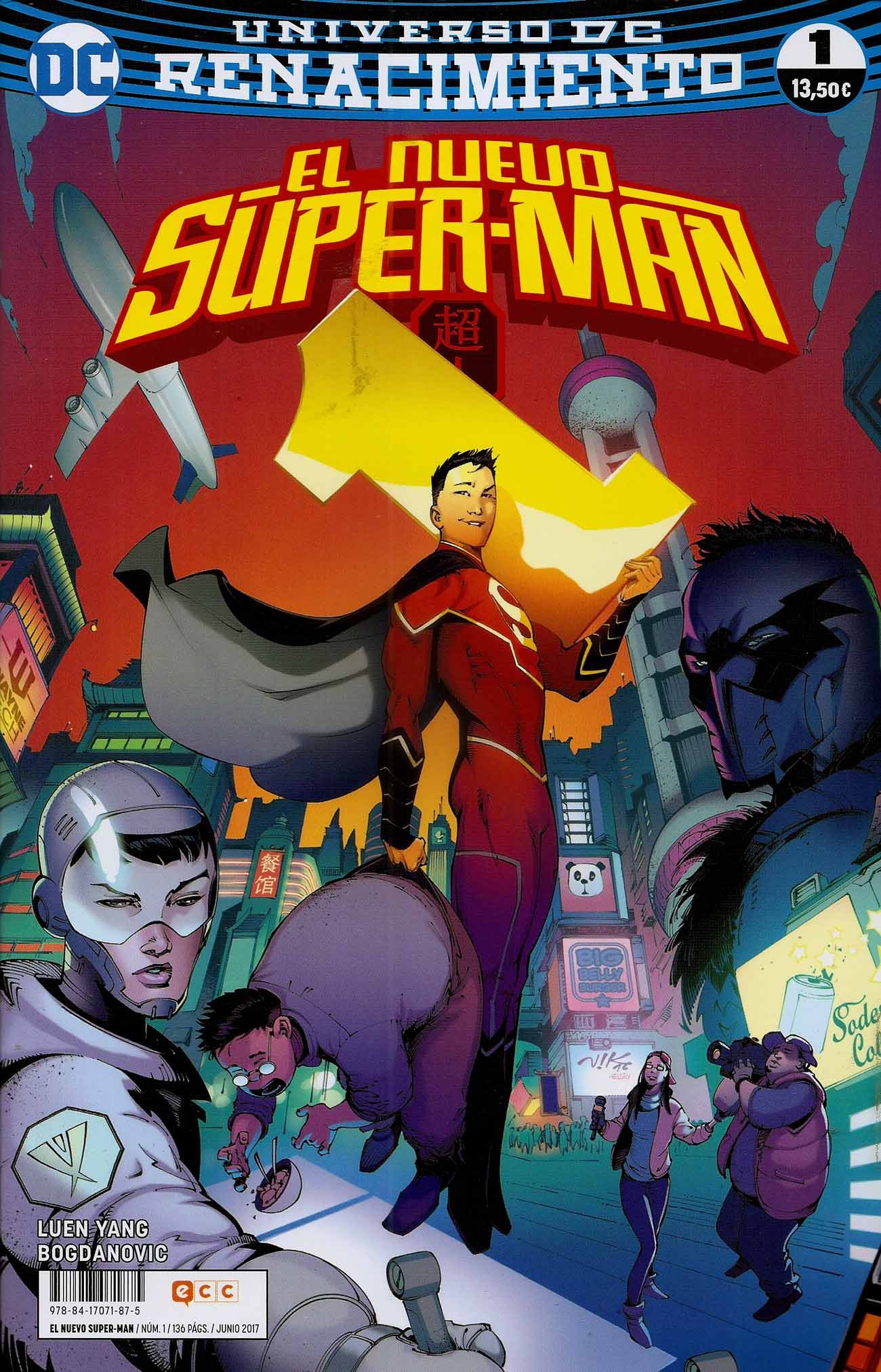 Portada ampliada de El Nuevo Super-Man