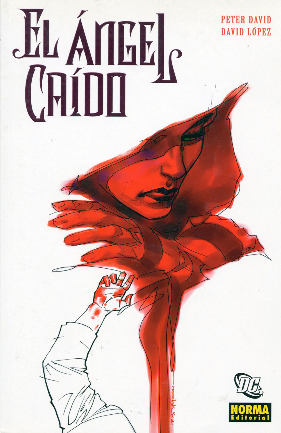 Portada ampliada de El Ángel Caído
