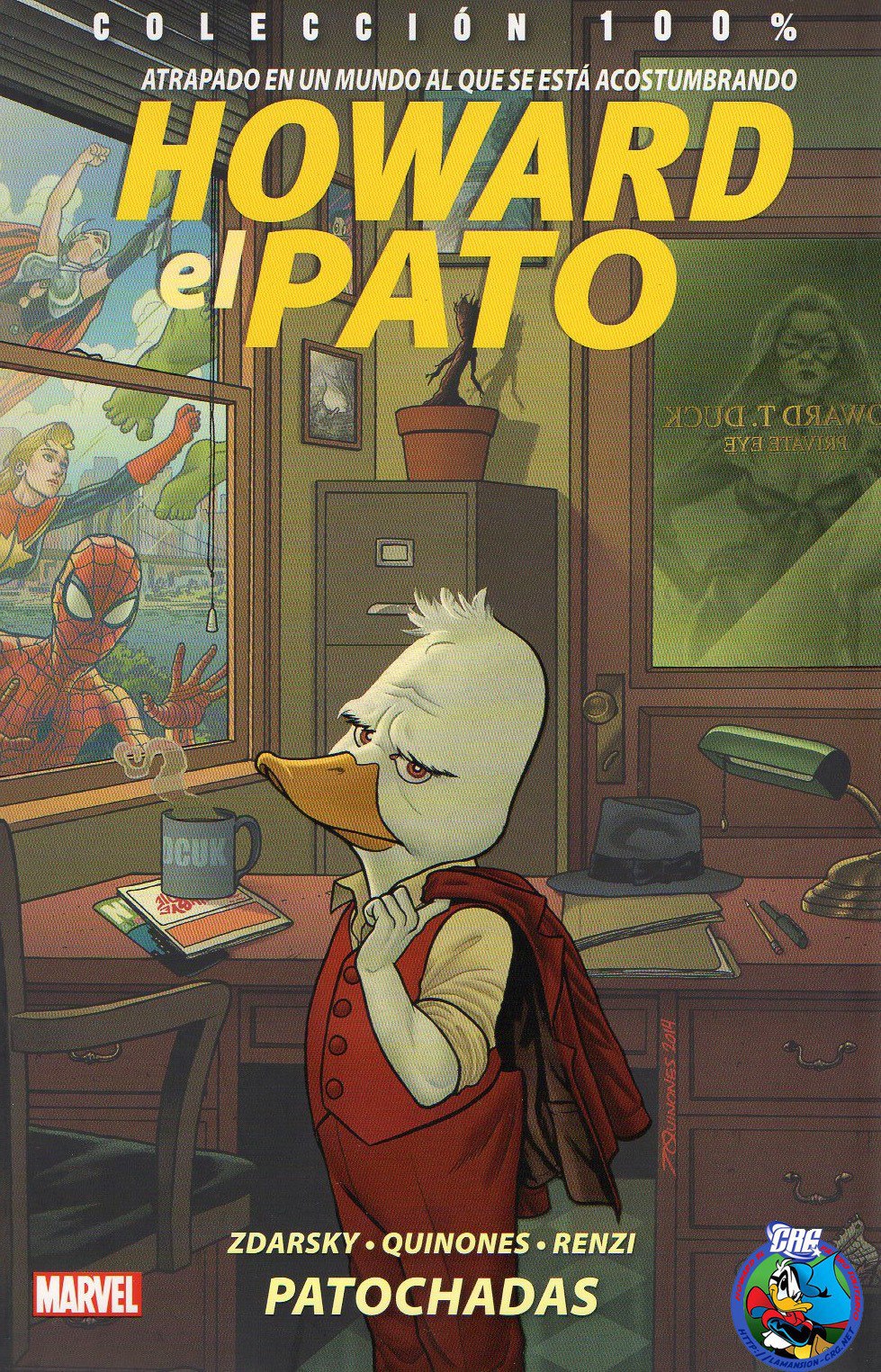 Portada ampliada de HOWARD el PATO