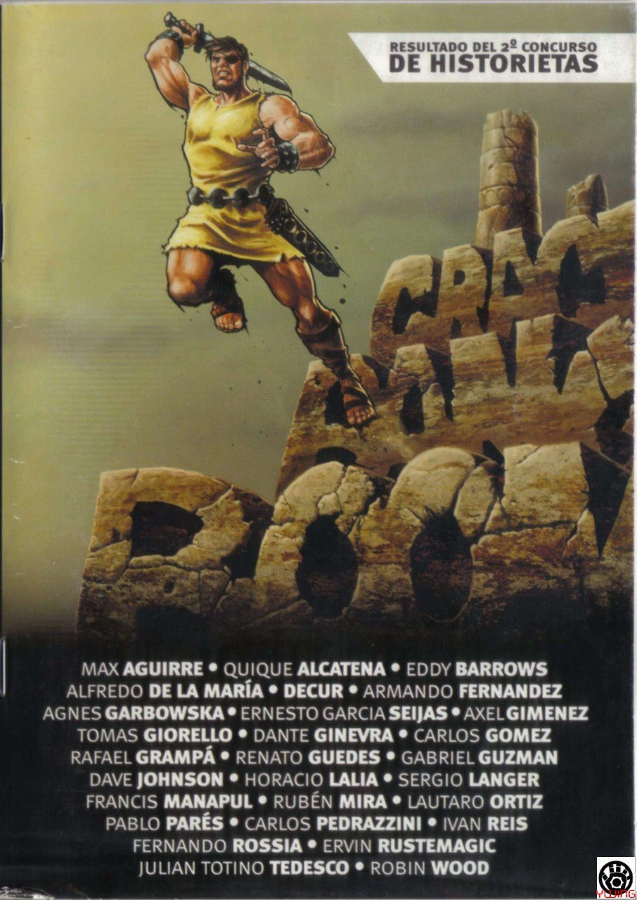 Portada ampliada de CRACK BANG BOOM 2012 - HOMENAJE A ROBIN WOOD - REVISTA DEL EVENTO - HA COMICS -
