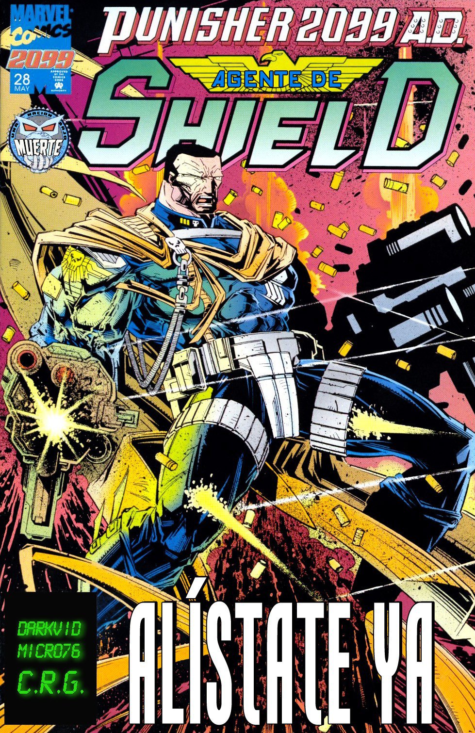 Portada ampliada de Punisher 2099 A.D. Agente de S.H.I.E.L.D.