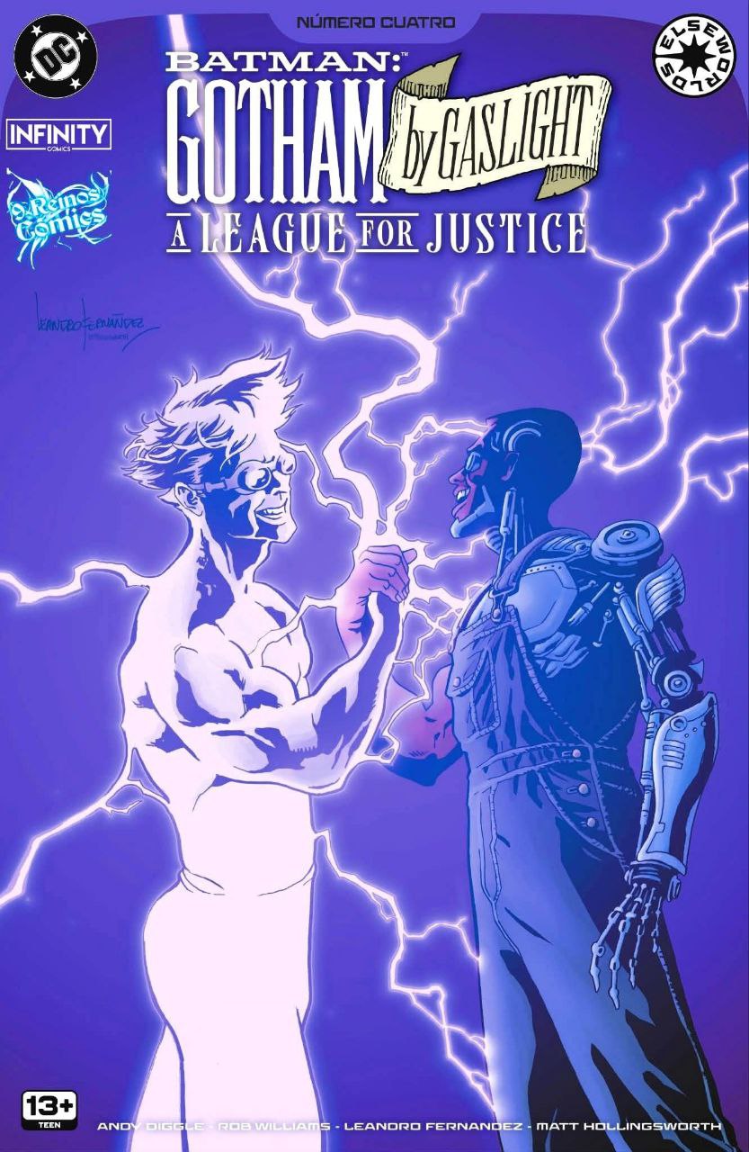 Portada ampliada de BATMAN: GOTHAM BY GASLIGHT A LEAGUE FOR JUSTICE