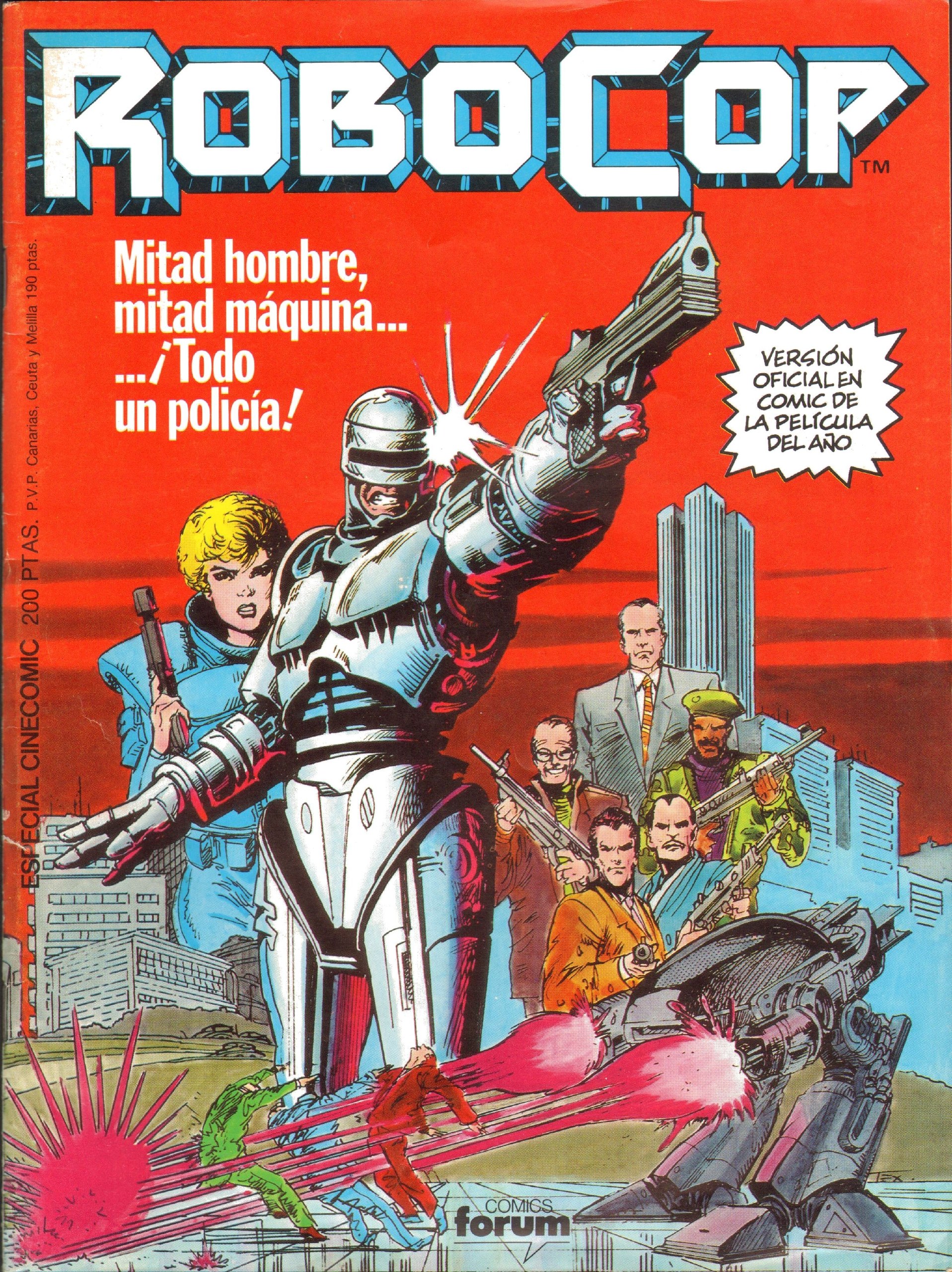 Portada ampliada de ROBOCOP