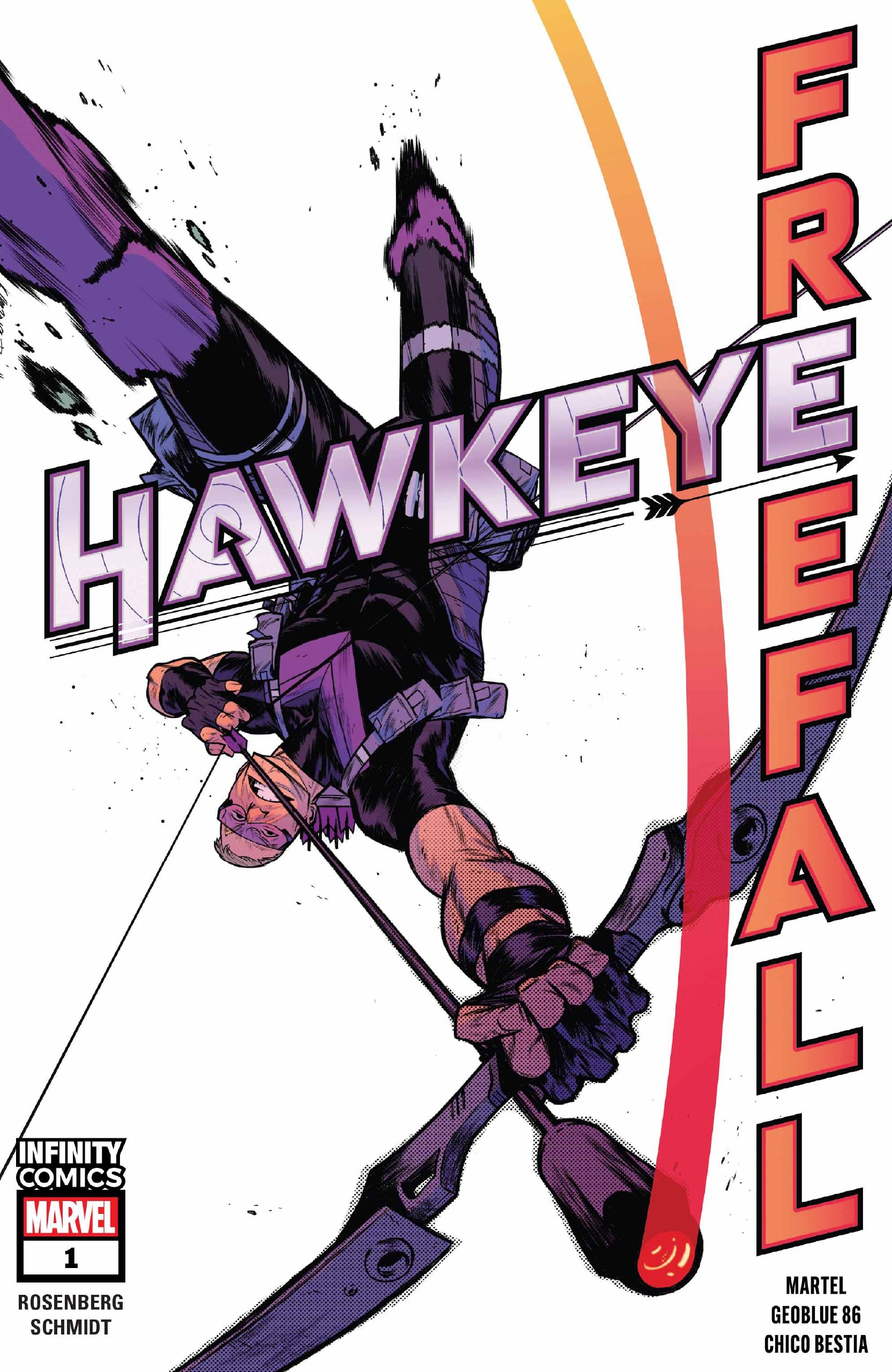 Portada ampliada de HAWKEYE FREEFALL