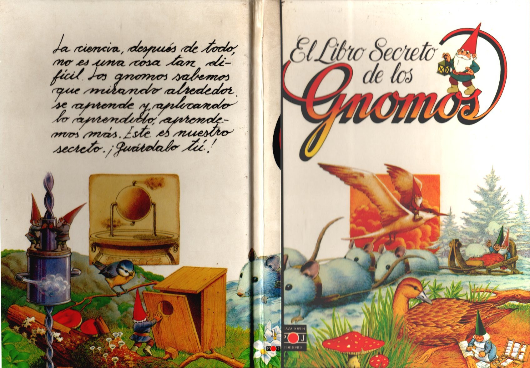 Portada ampliada de El Libro Secreto de los Gnomos