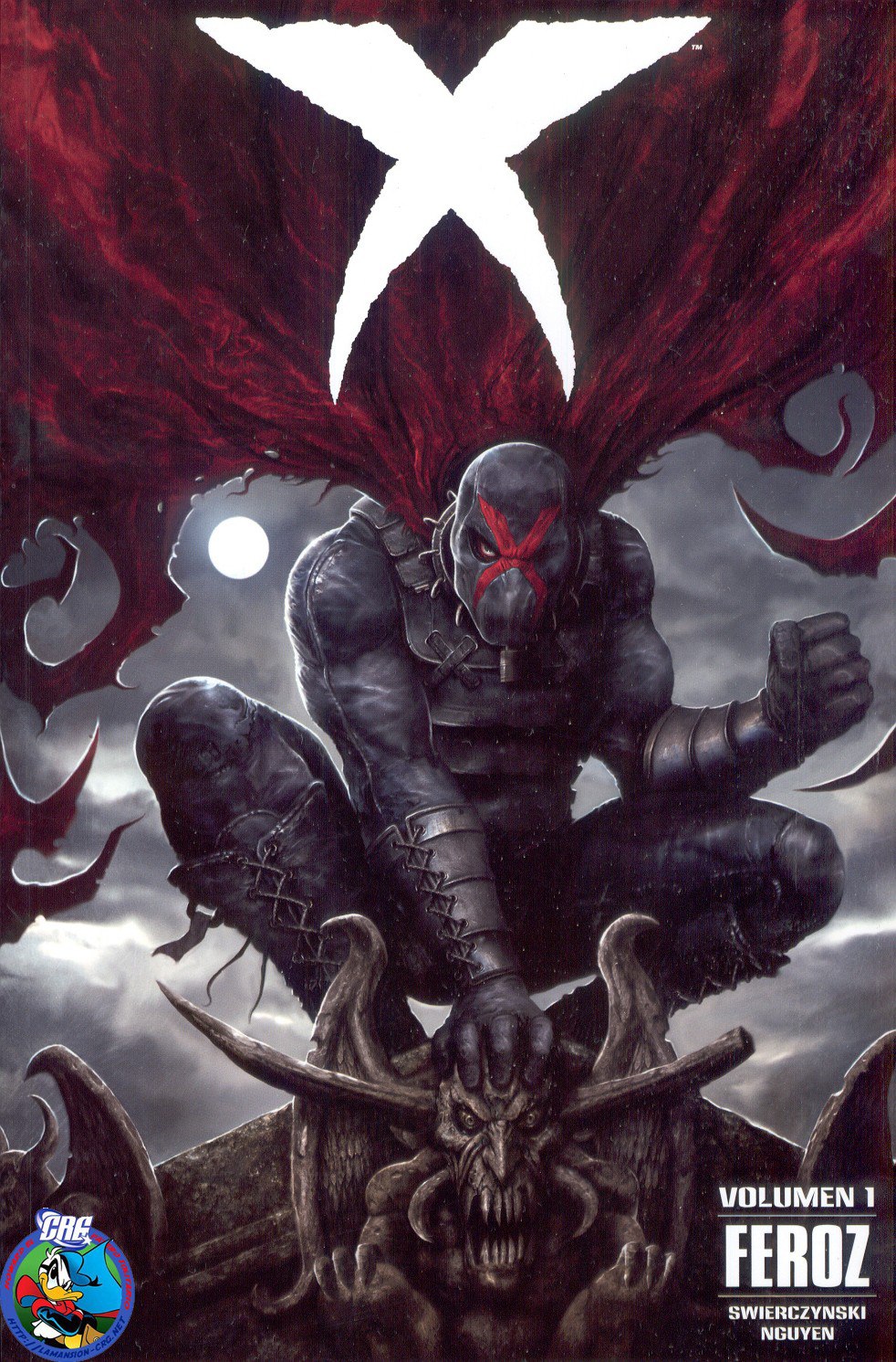 Portada ampliada de X Vol2 (Ed.Aleta)(2014)(de D.Swierczynski y E.Nguyen)