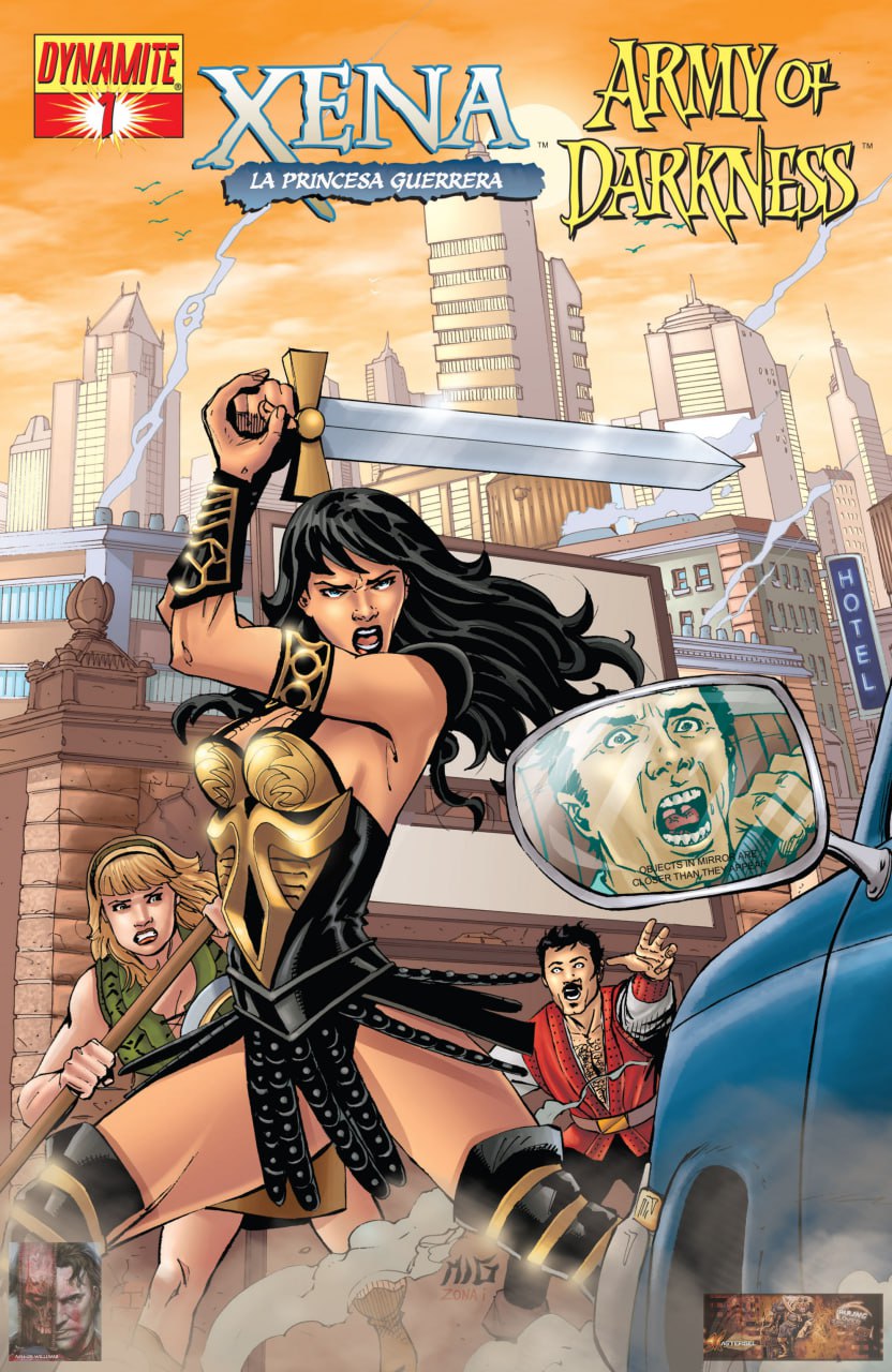 Portada ampliada de XENA LA PRINCESA GUERRERA ARMY OF DARKNESS