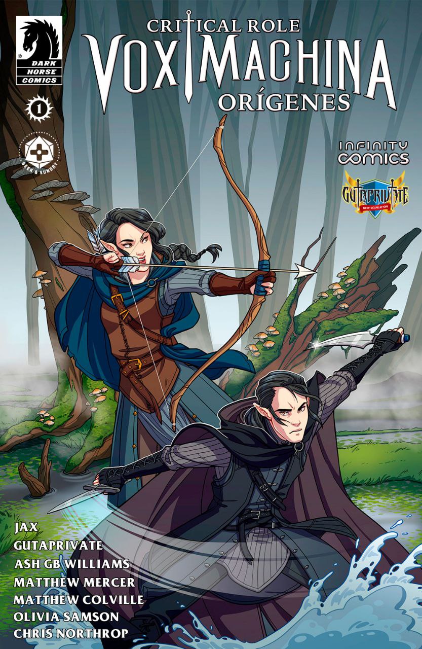 Portada ampliada de CRITICAL ROLE VOX MACHINA ORIGENES