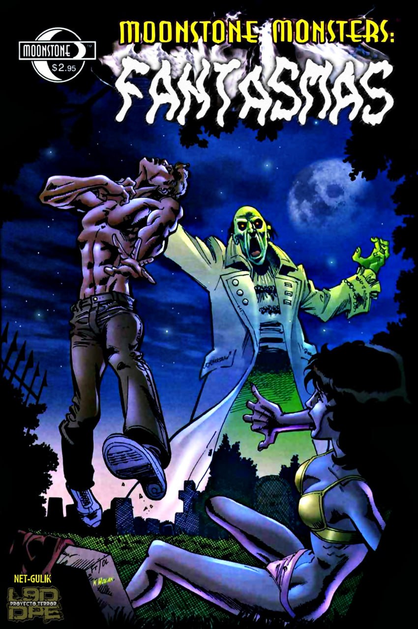Portada ampliada de Moonstone Monsters: Fantasmas