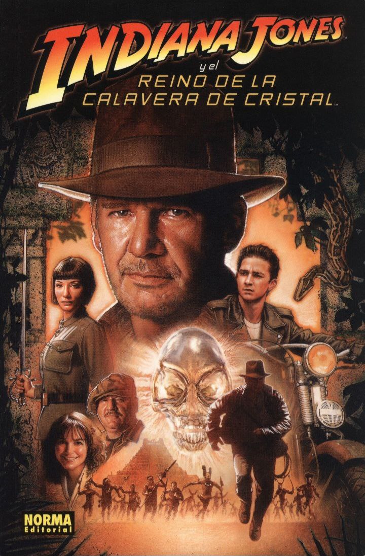 Portada ampliada de Indiana Jones y el reino de la calavera de cristal