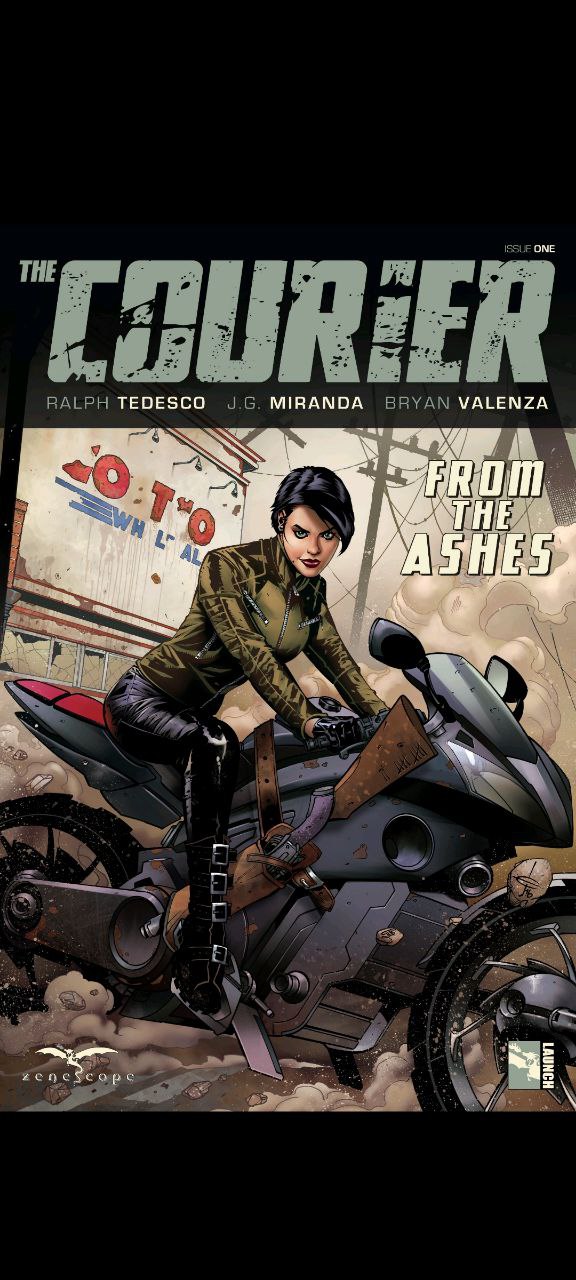 Portada ampliada de The Courier: From the Ashes