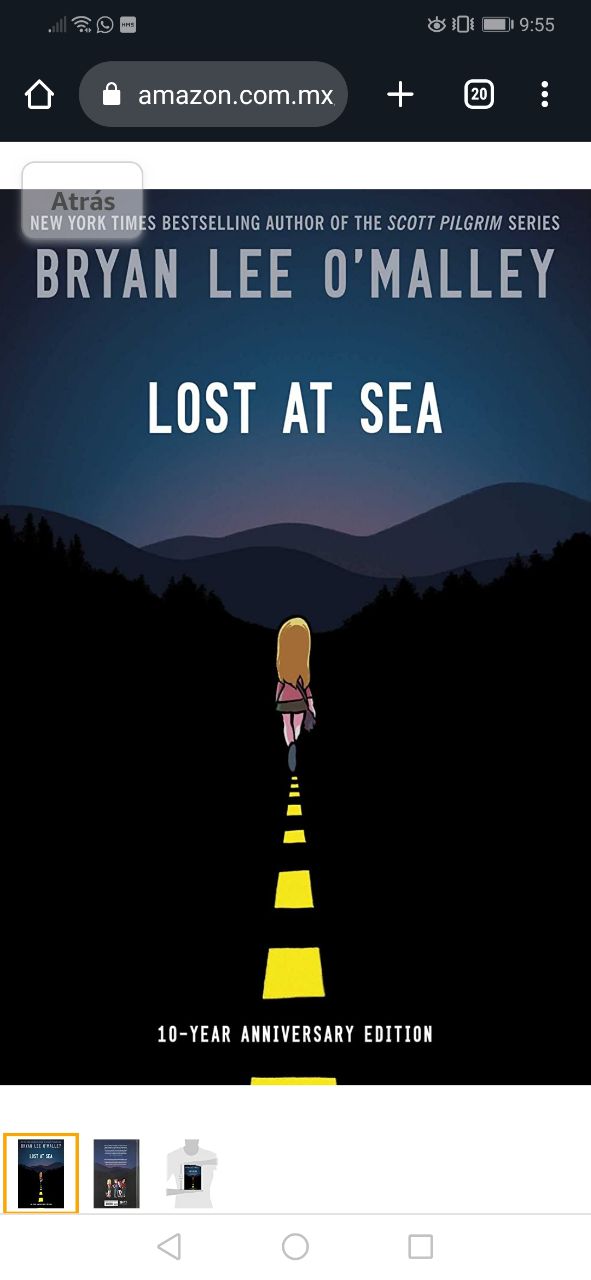 Portada ampliada de LOST AT SEA