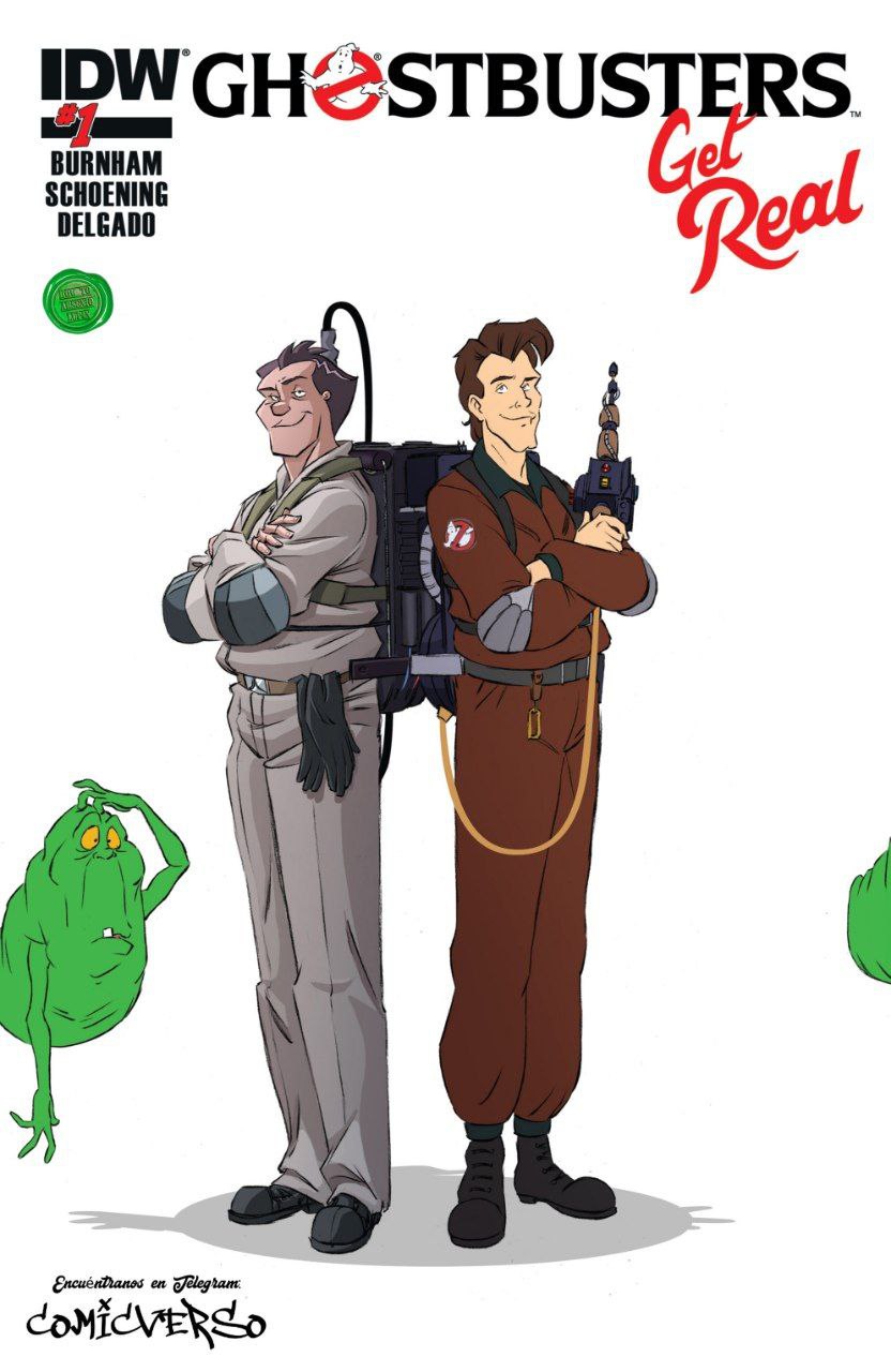 Portada ampliada de Ghostbusters Get Real