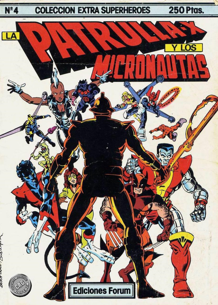 Portada ampliada de LA PATRULLA X Y LOS MICRONAUTAS