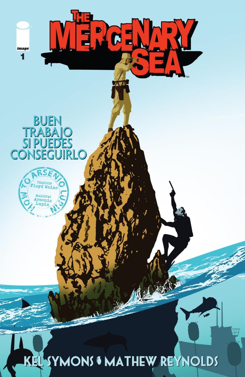 Portada ampliada de THE MERCENARY SEA