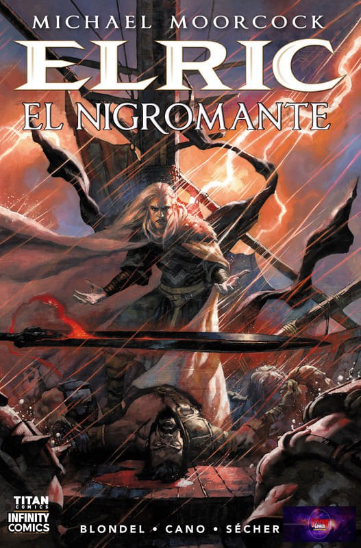 Portada ampliada de ELRIC EL NIGROMANTE