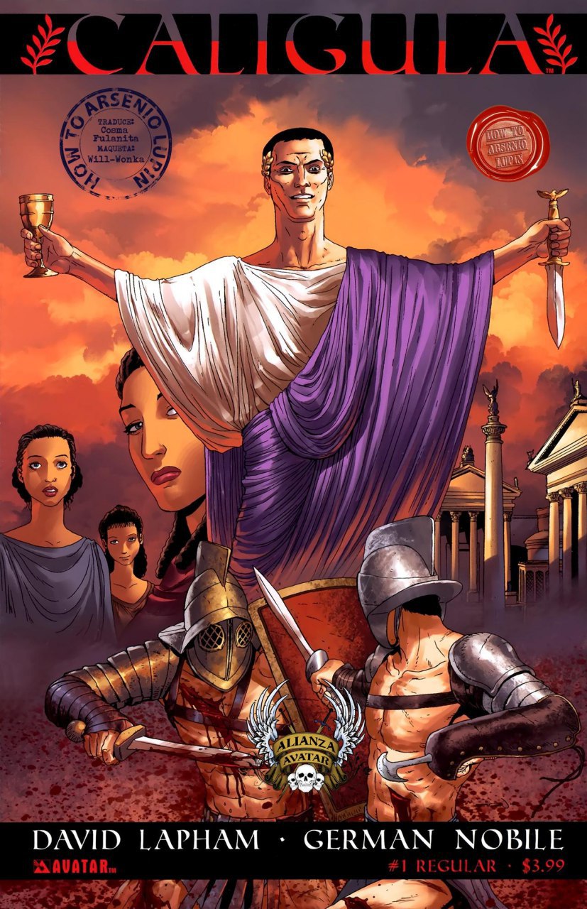 Portada ampliada de Caligula