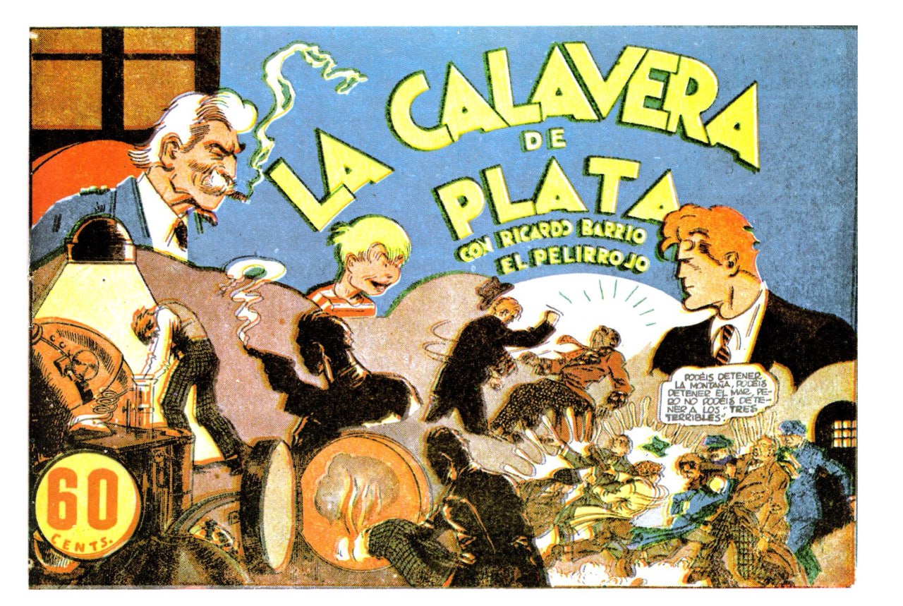 Portada ampliada de La Calavera de Plata