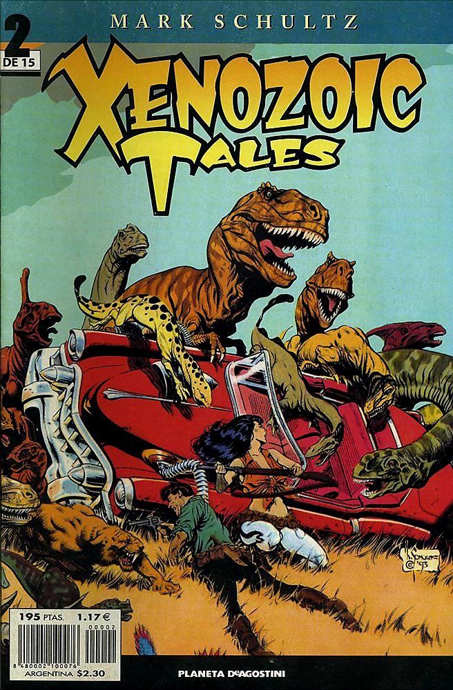 Portada ampliada de XENOZOIC TALES