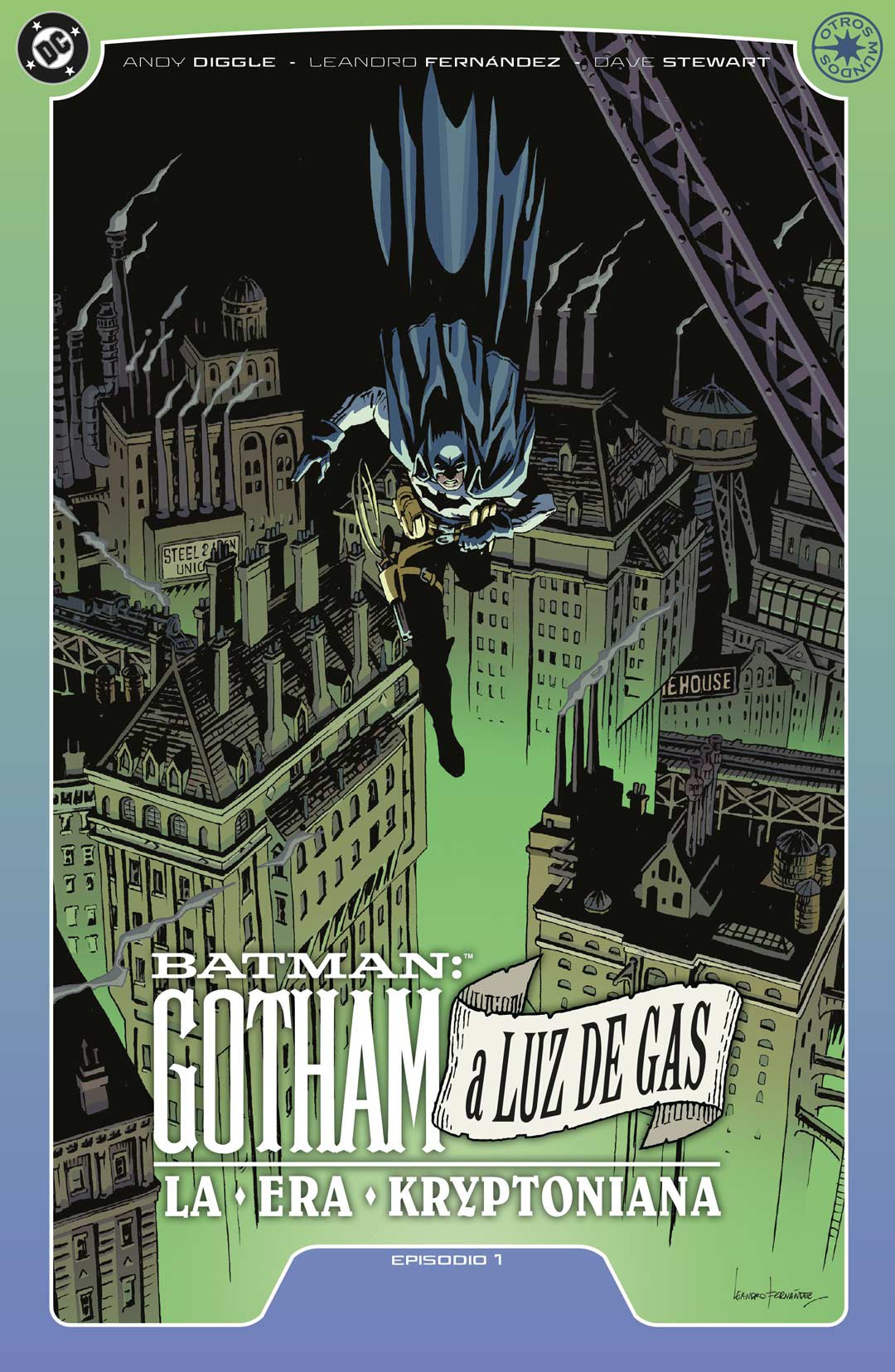 Portada ampliada de BATMAN: GOTHAM a LUZ DE GAS LA ERA KRYPTONIANA