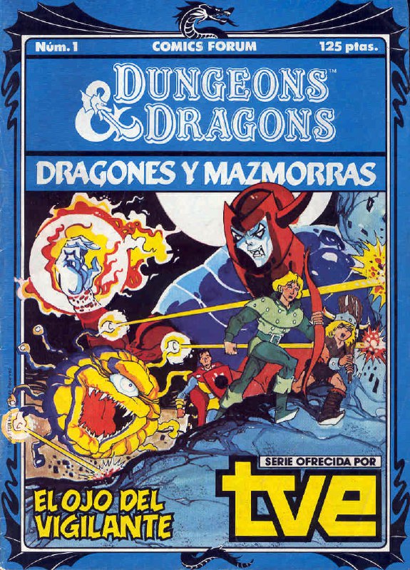 Portada ampliada de Dungeons & Dragons