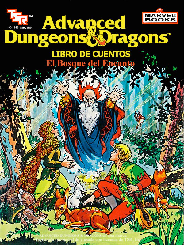 Portada ampliada de Advanced Dungeons & Dragons