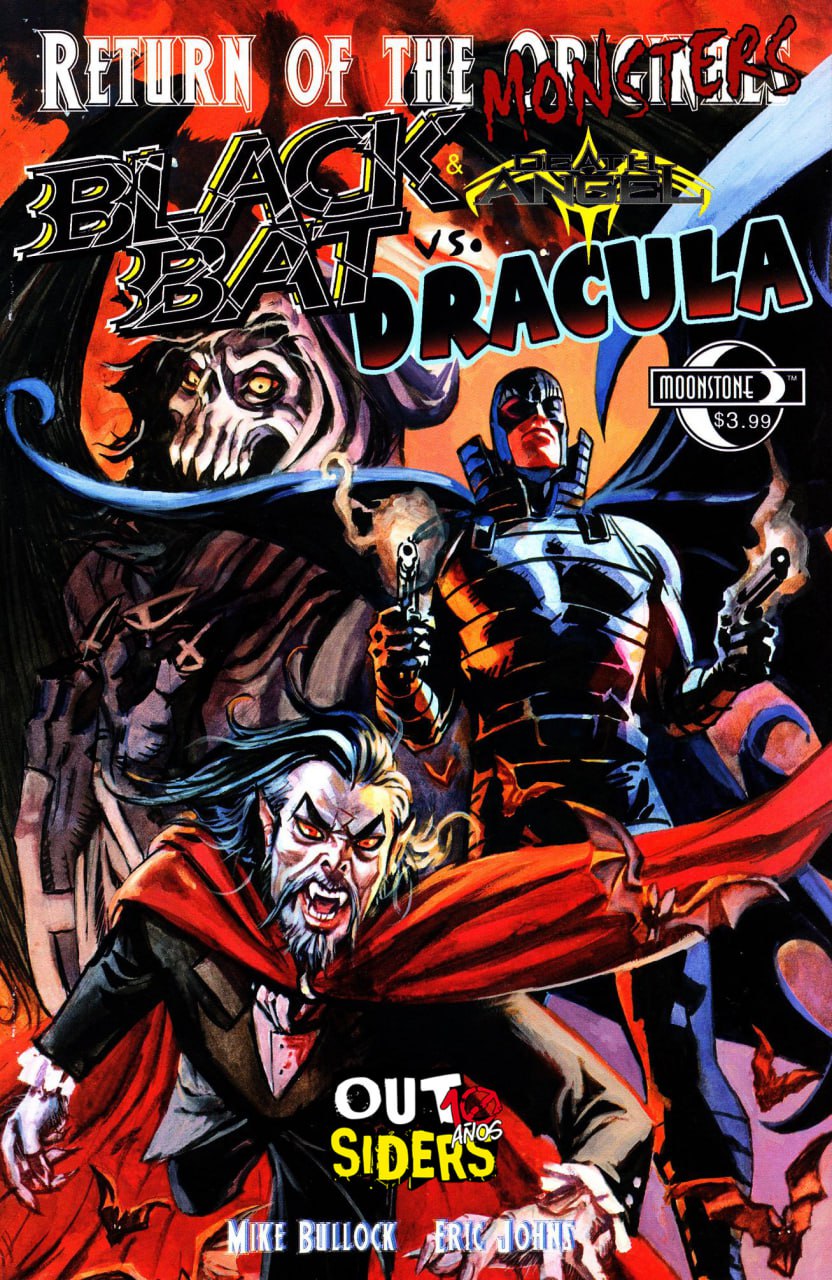 Portada ampliada de Black Bat vs Dracula