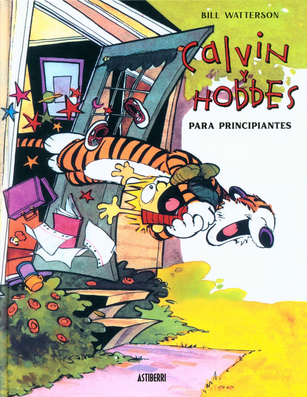 Portada ampliada de Calvin y Hobbes para principiantes