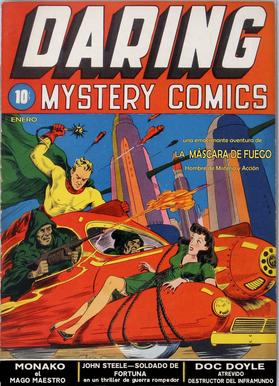 Portada ampliada de DARING MYSTERY COMICS