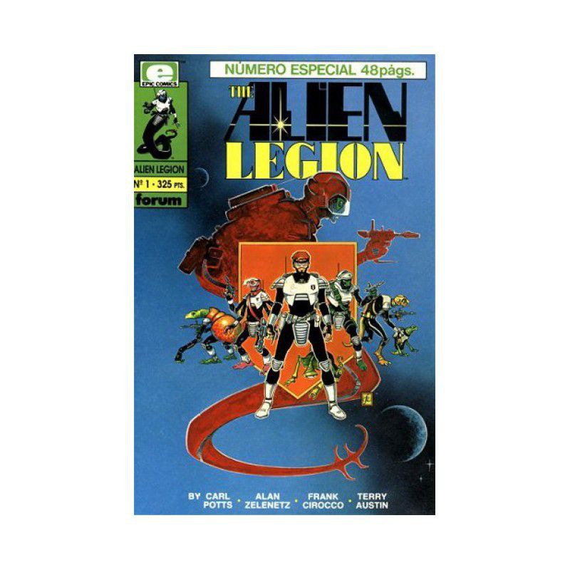 Portada ampliada de THE ALIEN LEGION