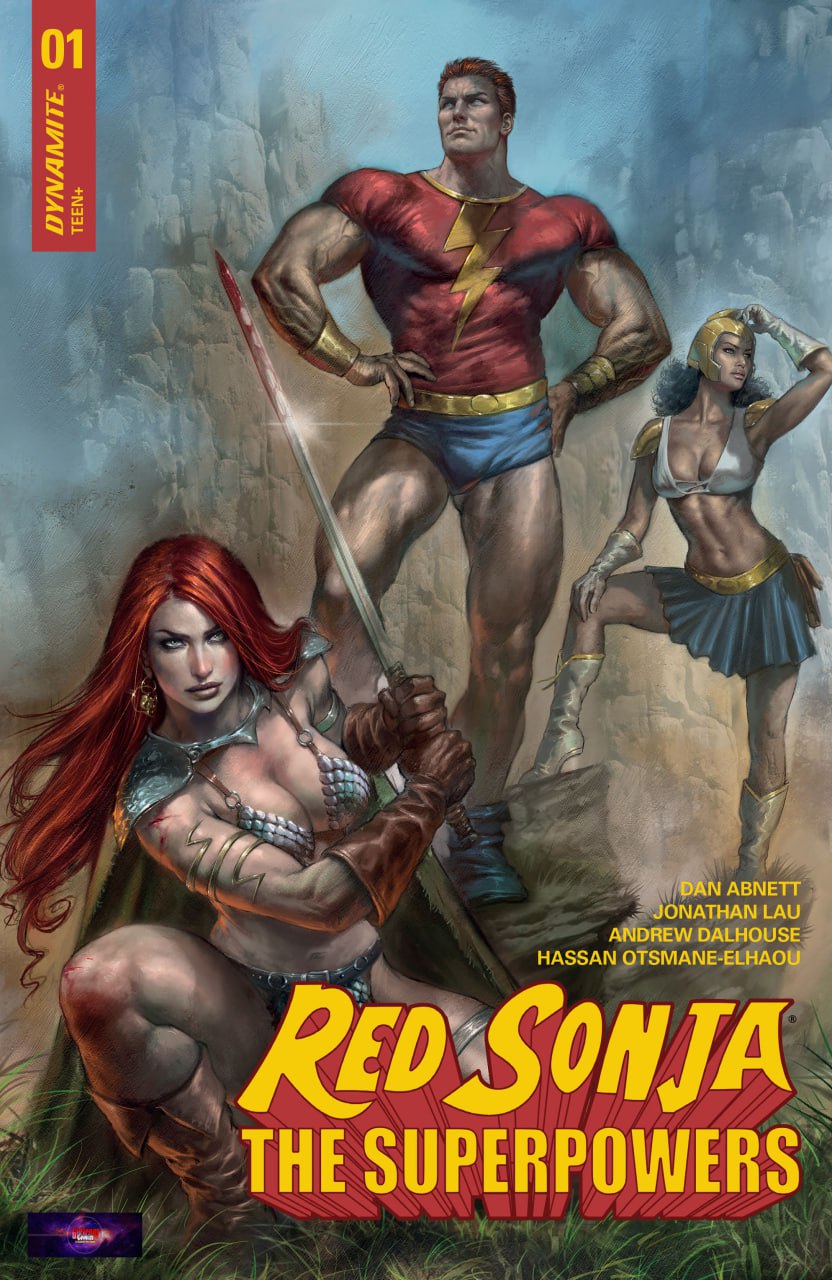 Portada ampliada de Red Sonja The Superpowers