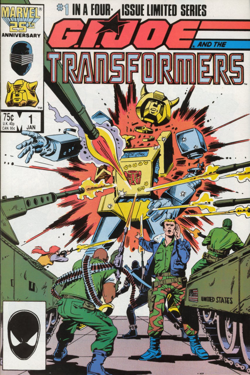 Portada ampliada de GIJOE AND THE TRANSFORMERS