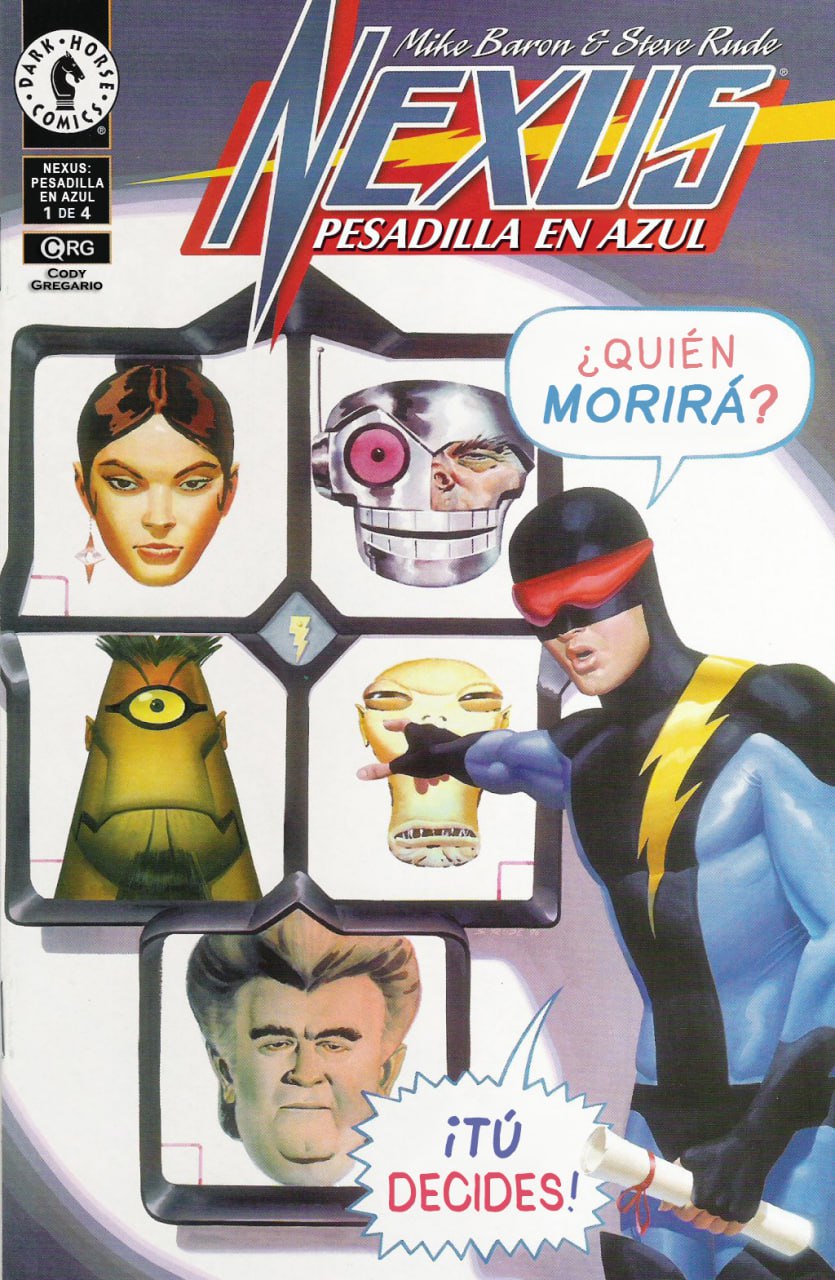 Portada ampliada de NEXUS PESADILLA EN AZUL