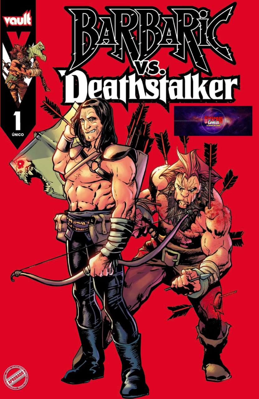 Portada ampliada de Barbaric Vs. Deathstalker