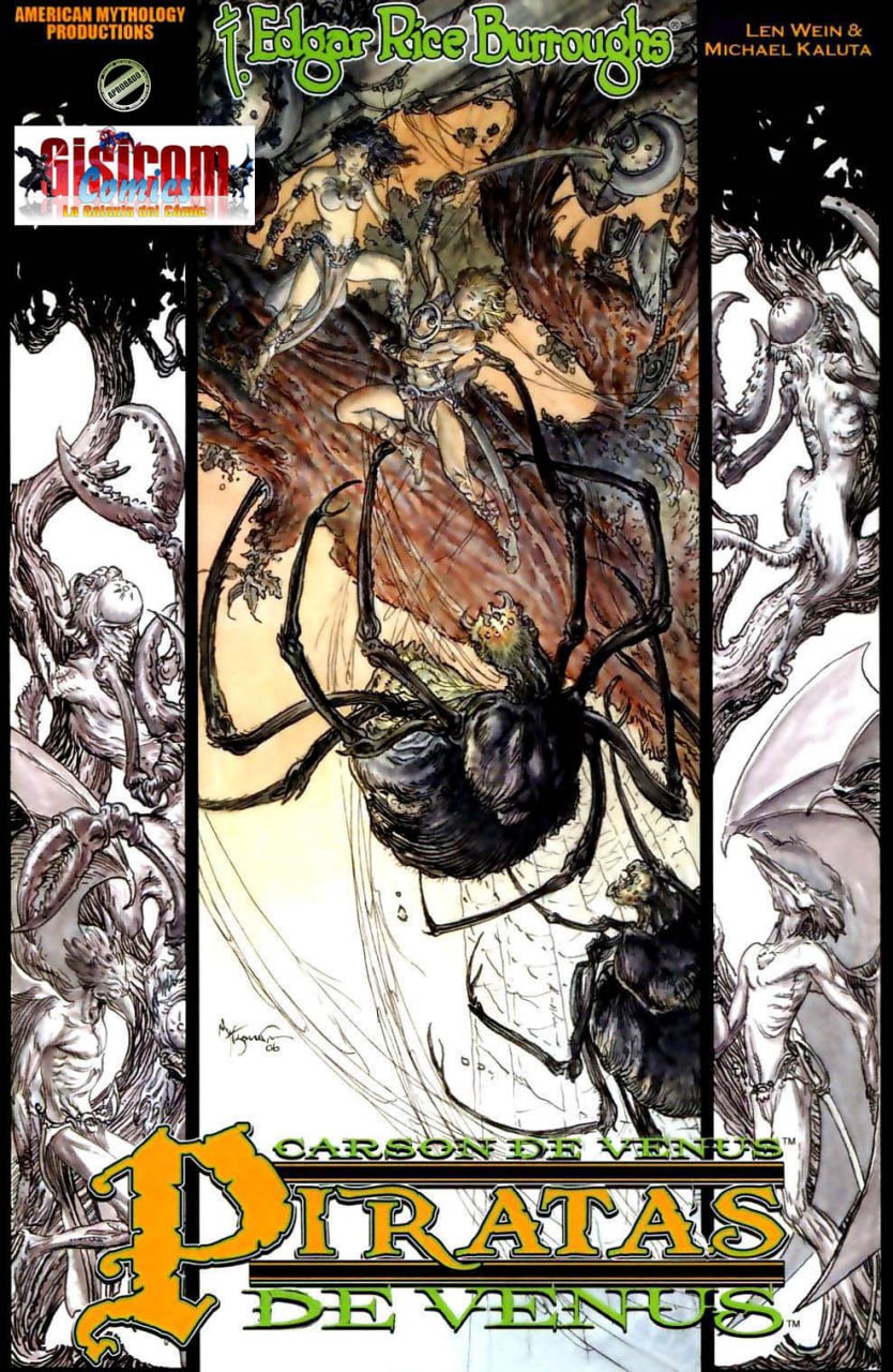 Portada ampliada de Piratas de Venus