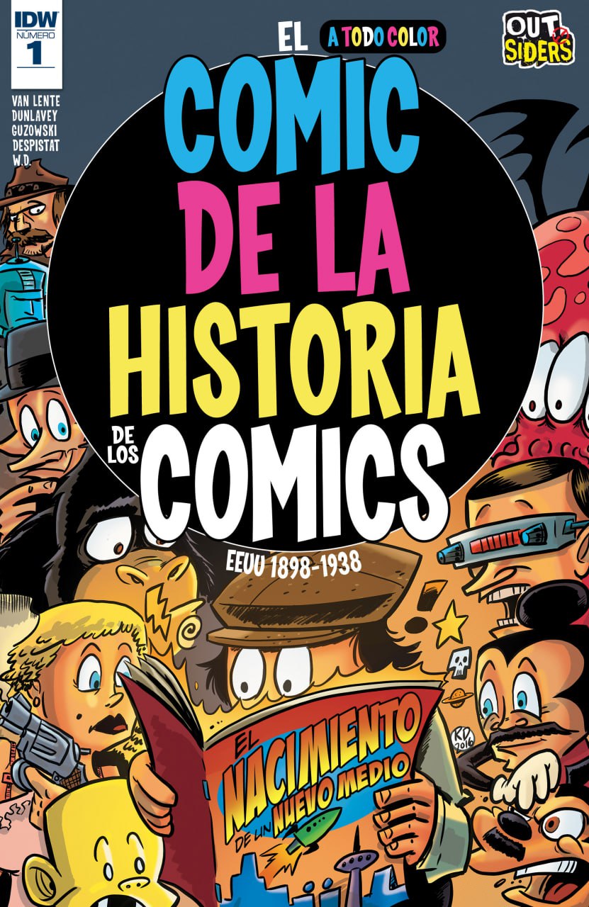 Portada ampliada de EL COMIC DE LA HISTORIA DE LOS COMICS
