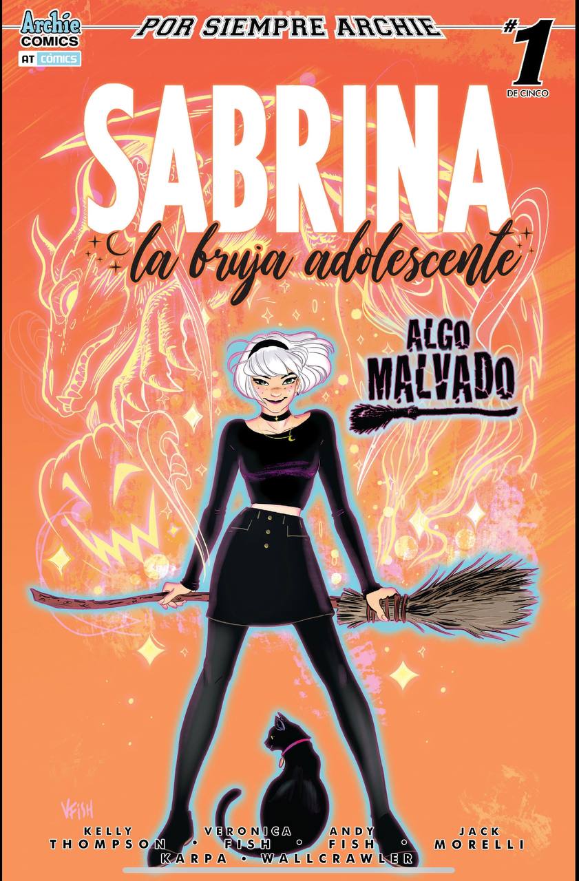 Portada ampliada de SABRINA la bruja adolescente ALGO MALVADO